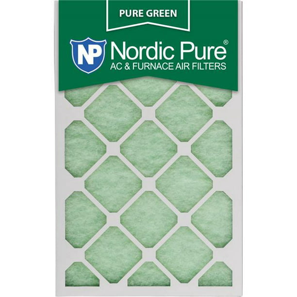 Nordic Pure 20x20x1 Eco-Friendly AC Furnace Air Filters 20 x 20 x 1 Pure Green 3 Piece 